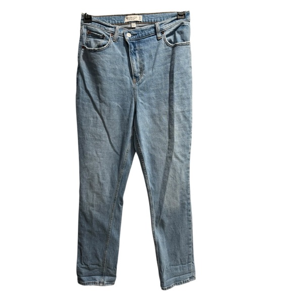 Abercrombie & Fitch Curve Love Ultra High Rise 90s Slim Straight Jean, sz. 29/8r - Picture 5 of 10